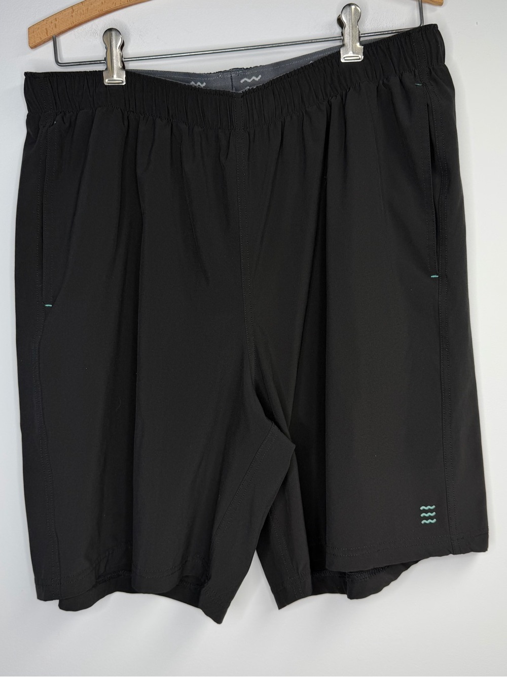 Free Fly Apparel Black Elastic waist Athletic Pull On Shorts Sizd XL